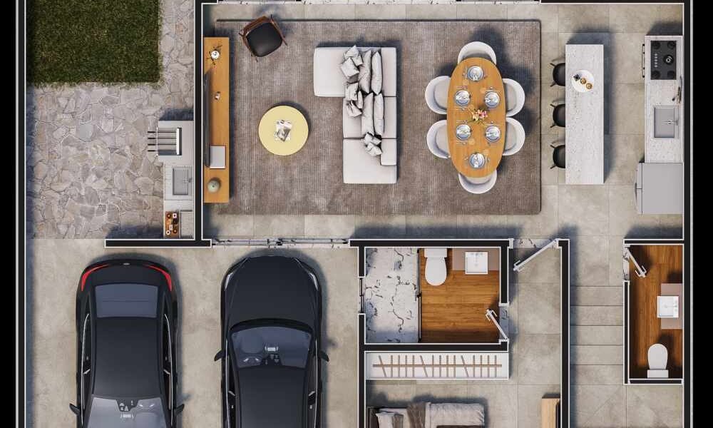 08 - LAYOUT RESIDÊNCIA 4 SUÍTES_TÉRREO